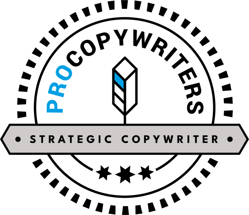 Strategic Copywriter badge from ProCopywriters